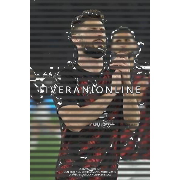 Roma vs Milan - Europa League quarti di finale - Gara di ritorno - Stadio Olimpico - Roma 18-04-2024 nella foto Olivier Giroud foto federico gaetano-ag aldo liverani sas