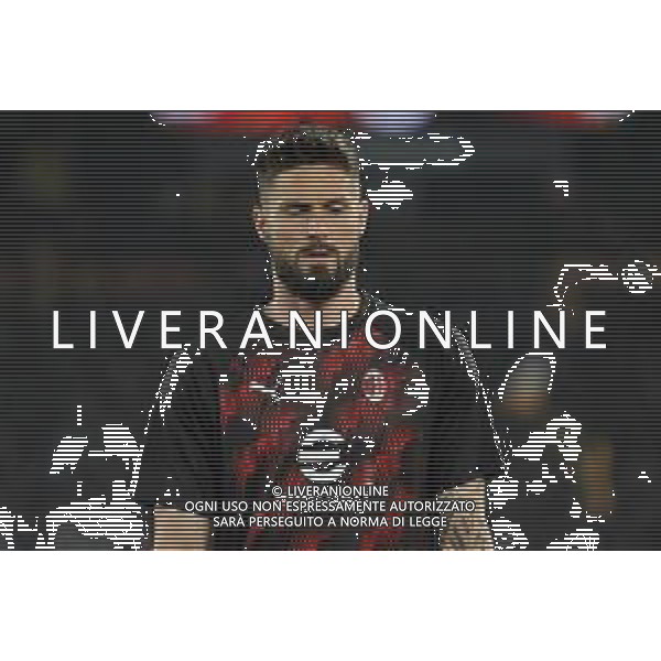 Roma vs Milan - Europa League quarti di finale - Gara di ritorno - Stadio Olimpico - Roma 18-04-2024 nella foto Olivier Giroud foto federico gaetano-ag aldo liverani sas