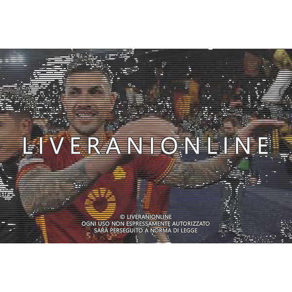 Roma vs Milan - Europa League quarti di finale - Gara di ritorno - Stadio Olimpico - Roma 18-04-2024 nella foto Leandro Paredes foto federico gaetano-ag aldo liverani sas