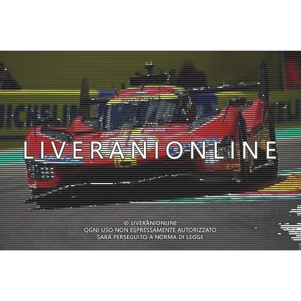 IMOLA 19 04 2024 AUTODROMO ENZO E DINO FERRARI "WEC 6 ORE DI IMOLA"NELLA FOTO FERRARI 499P N ∞50 ANTONIO FUOCO ©SANNA / AGENZIA ALDO LIVERANI SAS