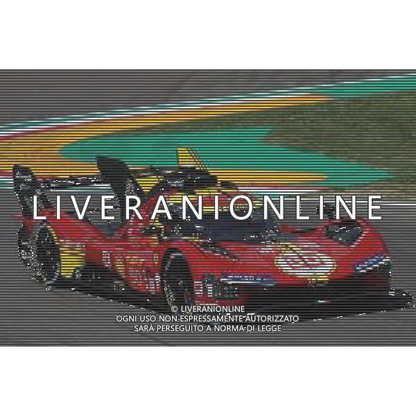 IMOLA 19 04 2024 AUTODROMO ENZO E DINO FERRARI "WEC 6 ORE DI IMOLA"NELLA FOTO FERRARI 499P N ∞50 ANTONIO FUOCO ©SANNA / AGENZIA ALDO LIVERANI SAS