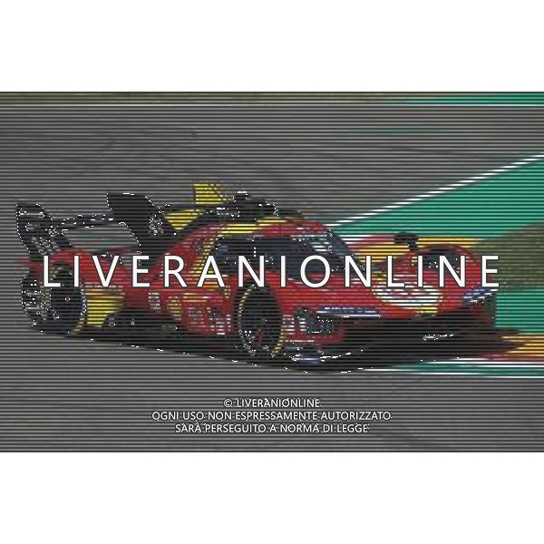 IMOLA 19 04 2024 AUTODROMO ENZO E DINO FERRARI "WEC 6 ORE DI IMOLA"NELLA FOTO FERRARI N∞51 499P ANTONIO GIOVINAZZI ©SANNA / AGENZIA ALDO LIVERANI SAS