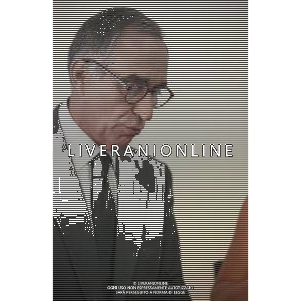 Neg- RETROSPETTIVA FRANCO CARRARO DIRIGENTE SPORTIVO E POLITICO NELLA FOTO FRANCO CARRARO PRESIDENTE FEDERCALCIO NELL\'ANNO 1999-2000 AG ALDO LIVERANI SAS 