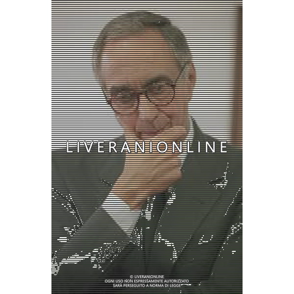 Neg- RETROSPETTIVA FRANCO CARRARO DIRIGENTE SPORTIVO E POLITICO NELLA FOTO FRANCO CARRARO PRESIDENTE FEDERCALCIO NELL\'ANNO 1999-2000 AG ALDO LIVERANI SAS 