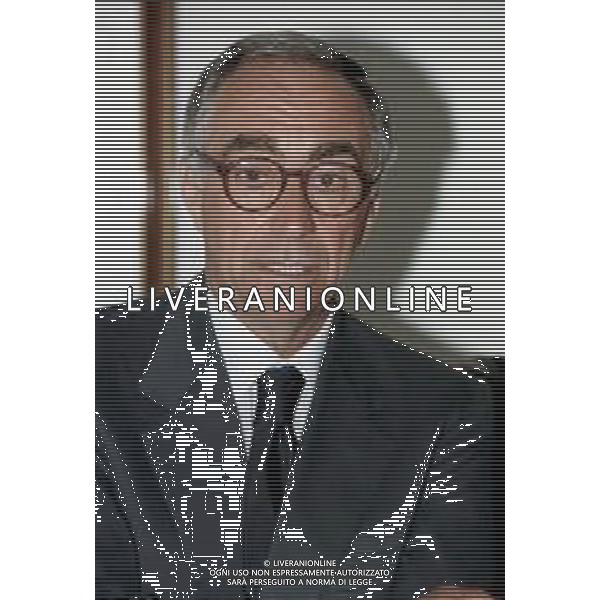Neg- RETROSPETTIVA FRANCO CARRARO DIRIGENTE SPORTIVO E POLITICO NELLA FOTO FRANCO CARRARO PRESIDENTE FEDERCALCIO NELL\'ANNO 1999-2000 AG ALDO LIVERANI SAS 
