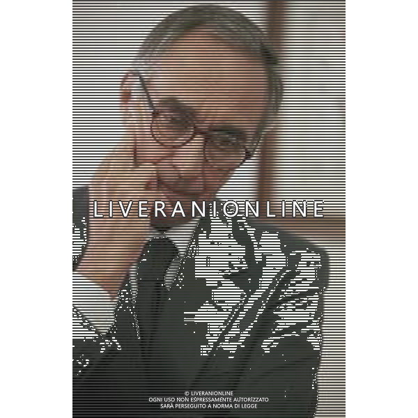 Neg- RETROSPETTIVA FRANCO CARRARO DIRIGENTE SPORTIVO E POLITICO NELLA FOTO FRANCO CARRARO PRESIDENTE FEDERCALCIO NELL\'ANNO 1999-2000 AG ALDO LIVERANI SAS 