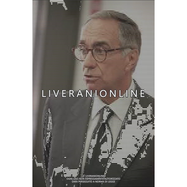 Neg- RETROSPETTIVA FRANCO CARRARO DIRIGENTE SPORTIVO E POLITICO NELLA FOTO FRANCO CARRARO PRESIDENTE FEDERCALCIO NELL\'ANNO 1999-2000 AG ALDO LIVERANI SAS 