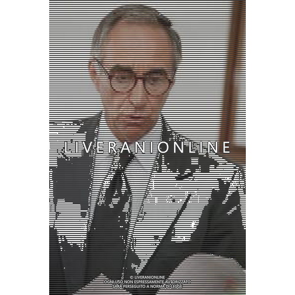 Neg- RETROSPETTIVA FRANCO CARRARO DIRIGENTE SPORTIVO E POLITICO NELLA FOTO FRANCO CARRARO PRESIDENTE FEDERCALCIO NELL\'ANNO 1999-2000 AG ALDO LIVERANI SAS 