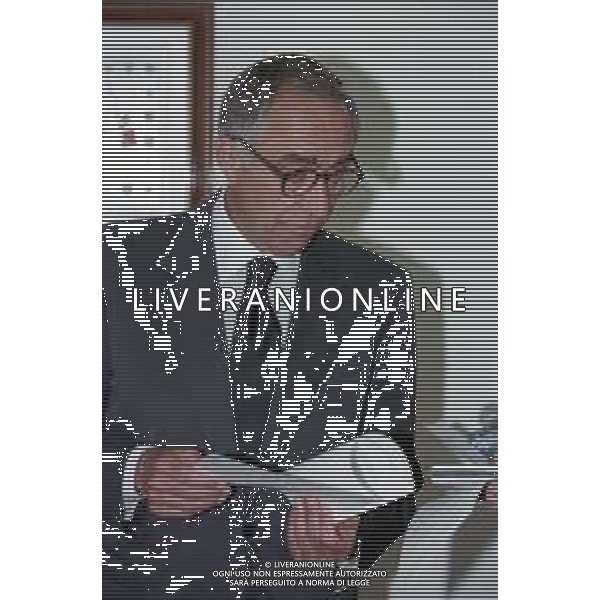 Neg- RETROSPETTIVA FRANCO CARRARO DIRIGENTE SPORTIVO E POLITICO NELLA FOTO FRANCO CARRARO PRESIDENTE FEDERCALCIO NELL\'ANNO 1999-2000 AG ALDO LIVERANI SAS 