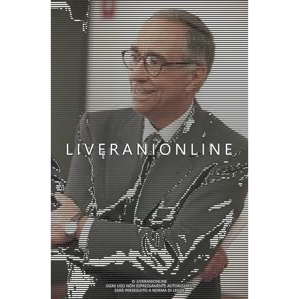 Neg- RETROSPETTIVA FRANCO CARRARO DIRIGENTE SPORTIVO E POLITICO NELLA FOTO FRANCO CARRARO PRESIDENTE FEDERCALCIO NELL\'ANNO 1999-2000 AG ALDO LIVERANI SAS 
