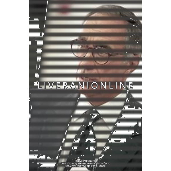 Neg- RETROSPETTIVA FRANCO CARRARO DIRIGENTE SPORTIVO E POLITICO NELLA FOTO FRANCO CARRARO PRESIDENTE FEDERCALCIO NELL\'ANNO 1999-2000 AG ALDO LIVERANI SAS 
