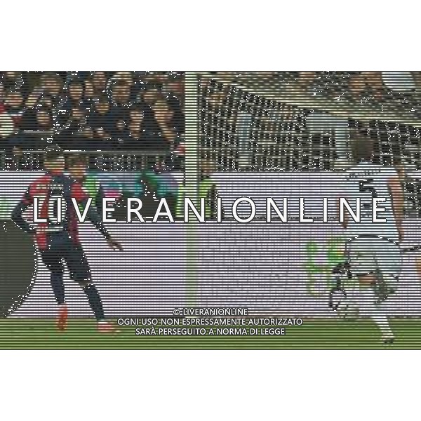 19-4-2024. Cagliari calcio-Juventus F.C. 33° giornata campionato calcio italiano Serie A 2023/2024, stadio Unipol Domus Cagliari. Foto Salvatore Moi/Agenzia Aldo Liverani s.as. Nella foto: il gol su rigore di Gianluca Gaetano ©SALVATORE MOI / AGENZIA ALDO LIVERANI SAS 