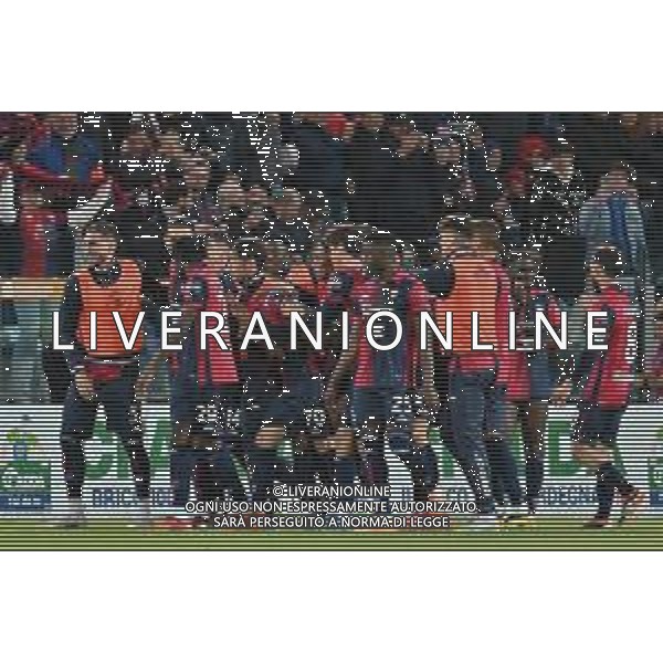 19-4-2024. Cagliari calcio-Juventus F.C. 33° giornata campionato calcio italiano Serie A 2023/2024, stadio Unipol Domus Cagliari. Foto Salvatore Moi/Agenzia Aldo Liverani s.as. Nella foto: Esultanza dopo il gol su rigore di Gianluca Gaetano ©SALVATORE MOI / AGENZIA ALDO LIVERANI SAS 
