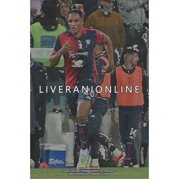 19-4-2024. Cagliari calcio-Juventus F.C. 33° giornata campionato calcio italiano Serie A 2023/2024, stadio Unipol Domus Cagliari. Foto Salvatore Moi/Agenzia Aldo Liverani s.as. Nella foto: Gol ed esultanza del Cagliari in casa contro Juventus. Segna: Yerry Mina Cagliari su rigore ©SALVATORE MOI / AGENZIA ALDO LIVERANI SAS 