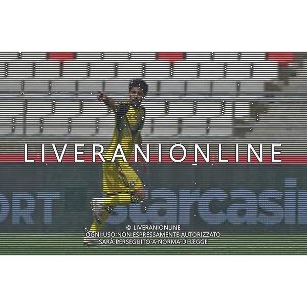 TVEM Arturo Calabresi of Pisa celebrates after scoring a goal during the Italian Serie B match between SSC Bari vs Pisa on April 20, 2024 at the San Nicola stadium in Bari, Italy. Photo by Emmanuele Mastrodonato/agenzia Aldo Liverani sas/ AGENZIA ALDO LIVERANI SAS