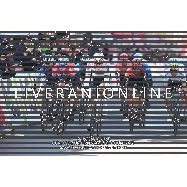 21-04-2024 Liege - Bastogne - Liege; 2024, Alpecin - Deceuninck; 2024, Lotto - Dstny; Van Der Poel, Mathieu; Van Gils, Maxim; Liegi; ©SIROTTI / AGENZIA ALDO LIVERANI SAS