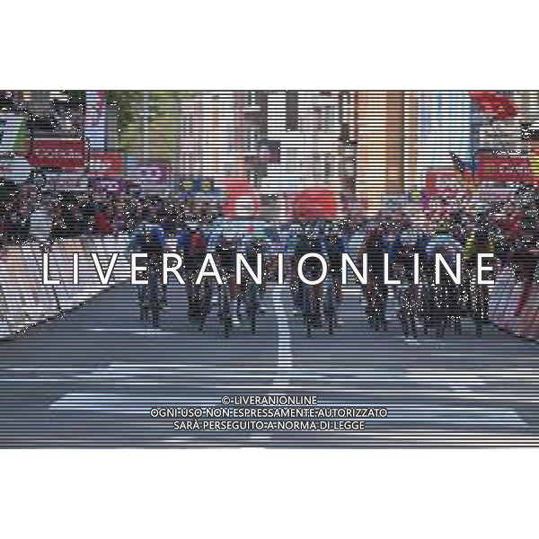 21-04-2024 Liege - Bastogne - Liege; 2024, Alpecin - Deceuninck; 2024, Decathlon - Ag2r La Mondiale; 2024, Groupama - Fdj; Van Der Poel, Mathieu; Paret Peintre, Aurelien; Madouas, Valentin; Liegi; ©SIROTTI / AGENZIA ALDO LIVERANI SAS