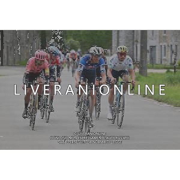21-04-2024 Liege - Bastogne - Liege; 2024, Ef Education - Easypost; 2024, Soudal - Quick Step; Carapaz Antonio, Richard Antonio; Vansevenant, Mauri; ©SIROTTI / AGENZIA ALDO LIVERANI SAS