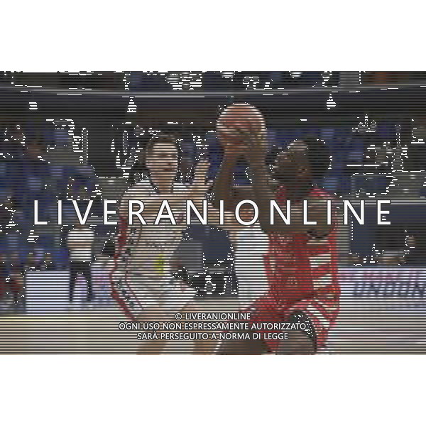 URANIA MILANO - RIMINI BASKET CAMPIONATO SERIE A2 - 21.04.2024 NELLA FOTO SIMON ANUMBA E GIOVANNI SEVERINI ©PAOLO GIAMPIETRI / AGENZIA ALDO LIVERANI SAS