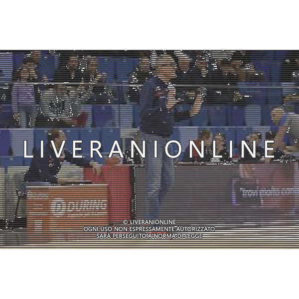 URANIA MILANO - RIMINI BASKET CAMPIONATO SERIE A2 - 21.04.2024 NELLA FOTO SANDRO DELL\'AGNELLO ALLENATORE RIMINI ©PAOLO GIAMPIETRI / AGENZIA ALDO LIVERANI SAS