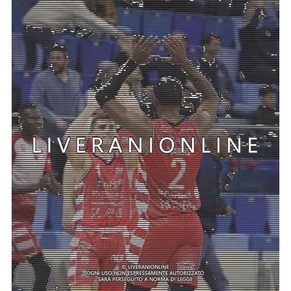 URANIA MILANO - RIMINI BASKET CAMPIONATO SERIE A2 - 21.04.2024 NELLA FOTO ESULTANZA DERRICK MARKS E SIMONE BONFE\' ©PAOLO GIAMPIETRI / AGENZIA ALDO LIVERANI SAS