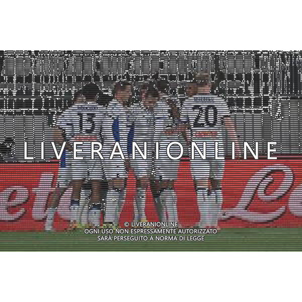 TVRG Monza vs Atalanta nella foto esultanza Atalanta dopo il gol dell\'1 a 0 Monza 21-04-2024 U-Power Stadium Campionato Serie A TIM - 33a giornata foto Roberto Garavaglia/Agenzia Aldo Liverani sas/ AGENZIA ALDO LIVERANI SAS