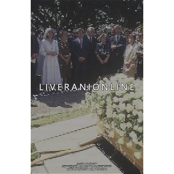 14-06-1986 GINEVRA FUNERALI DELLO SCRITTORE JORGE LUIS BORGES  NELLA FOTO MARIA KODAMA MOGLIE E SEGRETARIA DELLO SCRITTORE JORGES LUIS BORGES DURANTE IL FUNERALE AG ALDO LIVERANI SAS 