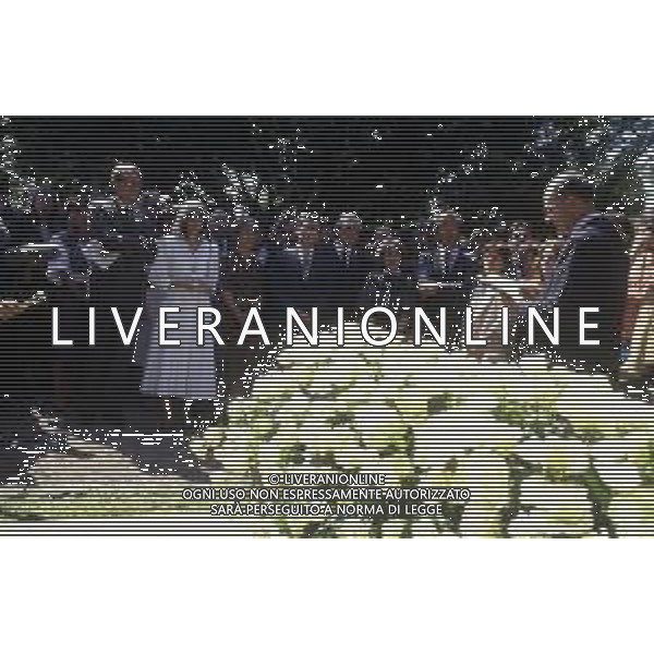 14-06-1986 GINEVRA FUNERALI DELLO SCRITTORE JORGE LUIS BORGES  NELLA FOTO MARIA KODAMA MOGLIE E SEGRETARIA DELLO SCRITTORE JORGES LUIS BORGES DURANTE IL FUNERALE AG ALDO LIVERANI SAS 