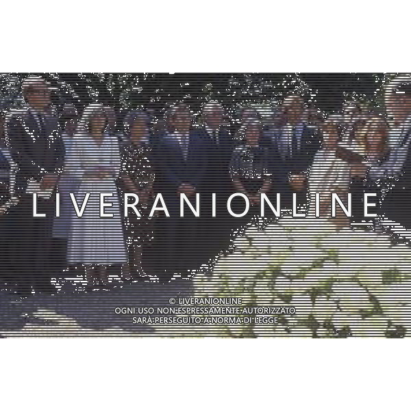 14-06-1986 GINEVRA FUNERALI DELLO SCRITTORE JORGE LUIS BORGES  NELLA FOTO MARIA KODAMA MOGLIE E SEGRETARIA DELLO SCRITTORE JORGES LUIS BORGES DURANTE IL FUNERALE AG ALDO LIVERANI SAS 