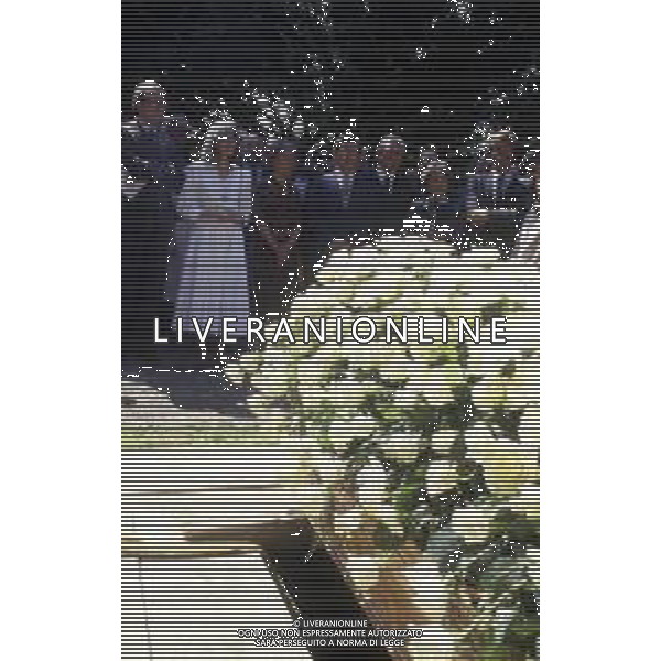 14-06-1986 GINEVRA FUNERALI DELLO SCRITTORE JORGE LUIS BORGES  NELLA FOTO MARIA KODAMA MOGLIE E SEGRETARIA DELLO SCRITTORE JORGES LUIS BORGES DURANTE IL FUNERALE AG ALDO LIVERANI SAS 