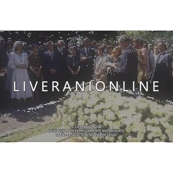 14-06-1986 GINEVRA FUNERALI DELLO SCRITTORE JORGE LUIS BORGES NELLA FOTO MARIA KODAMA MOGLIE E SEGRETARIA DELLO SCRITTORE JORGES LUIS BORGES DURANTE IL FUNERALE AG ALDO LIVERANI SAS