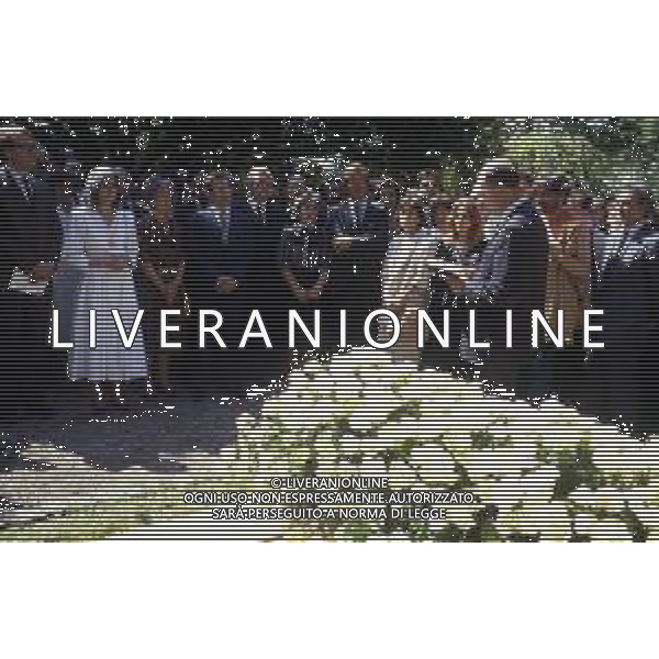 14-06-1986 GINEVRA FUNERALI DELLO SCRITTORE JORGE LUIS BORGES NELLA FOTO MARIA KODAMA MOGLIE E SEGRETARIA DELLO SCRITTORE JORGES LUIS BORGES DURANTE IL FUNERALE AG ALDO LIVERANI SAS