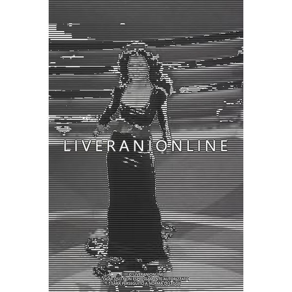 NEG -RETROSPETTIVA DIANA ROSS CANTANTE NELLA FOTO DIANA ROSS AL FESTIVAL DI SANREMO NELL\'ANNO 1993 AG ALDO LIVERANI SAS 