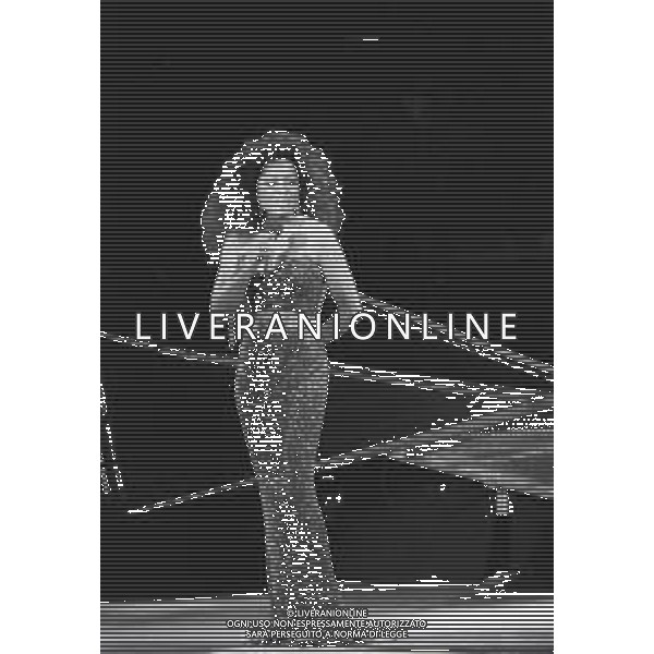 NEG -RETROSPETTIVA DIANA ROSS CANTANTE NELLA FOTO DIANA ROSS AL TEATRO SMERALDO DI MILANO NELL\'ANNO 1992 AG ALDO LIVERANI SAS