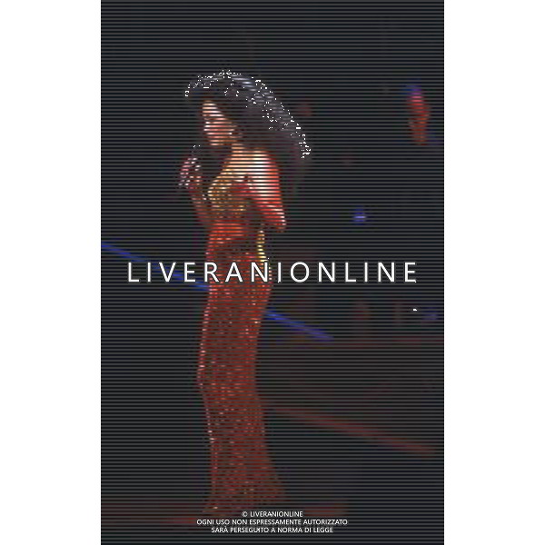 DIAP -RETROSPETTIVA DIANA ROSS CANTANTE NELLA FOTO DIANA ROSS AL TEATRO SMERALDO DI MILANO NELL\'ANNO 1992 AG ALDO LIVERANI SAS