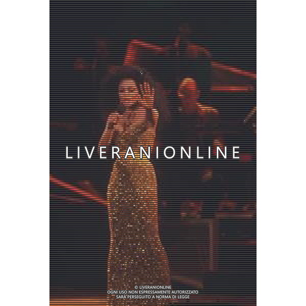 DIAP -RETROSPETTIVA DIANA ROSS CANTANTE NELLA FOTO DIANA ROSS AL TEATRO SMERALDO DI MILANO NELL\'ANNO 1992 AG ALDO LIVERANI SAS