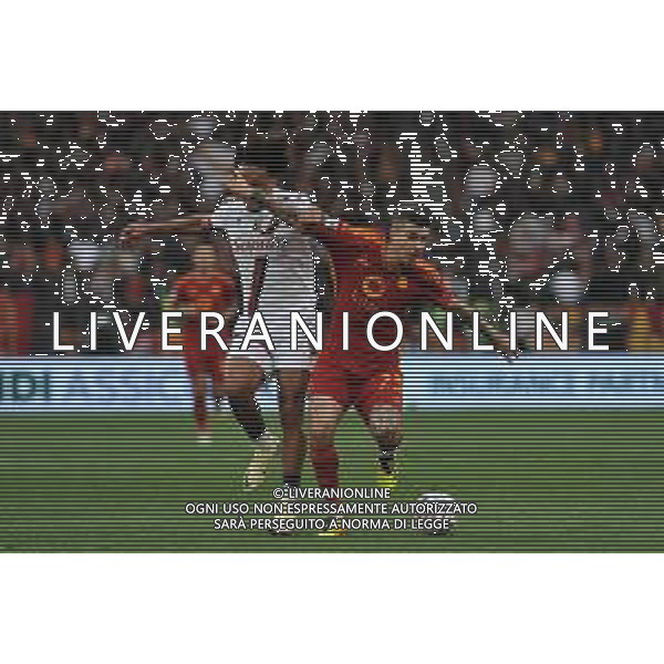 Roma vs Bologna - Campionato Serie A TIM - 33 giornata - Stadio Olimpico - Roma 22-04-2024 nella foto gianluca Mancini e Zirkzee ©Federico Gaetano / AGENZIA ALDO LIVERANI SAS