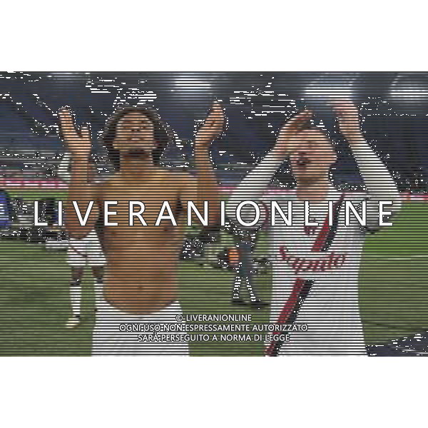 Roma vs Bologna - Campionato Serie A TIM - 33 giornata - Stadio Olimpico - Roma 22-04-2024 nella foto Esultanza Zirkzee ©Federico Gaetano / AGENZIA ALDO LIVERANI SAS