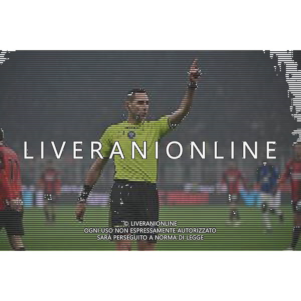 Milan vs Inter nella foto l\'arbitro Andrea Colombo di Como Milano 22-04-2024 Stadio Giuseppe Meazza - San Siro Campionato Serie A TIM - 33a giornata foto Roberto Garavaglia/Agenzia Aldo Liverani sas / AGENZIA ALDO LIVERANI SAS