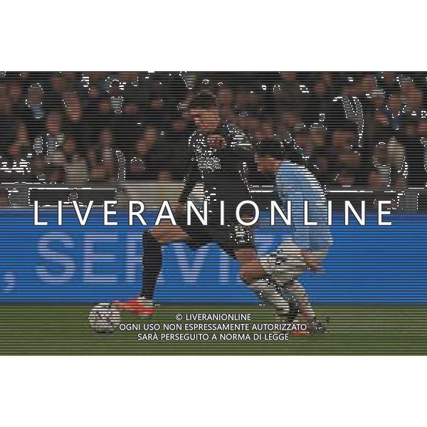 Lazio vs Juventus - Coppa Italia Frecciarossa - Semifinale di ritorno - Stadio Olimpico - Roma 23-04-2024 nella foto Vlahovic e Gila ©Federico Gaetano / AGENZIA ALDO LIVERANI SAS