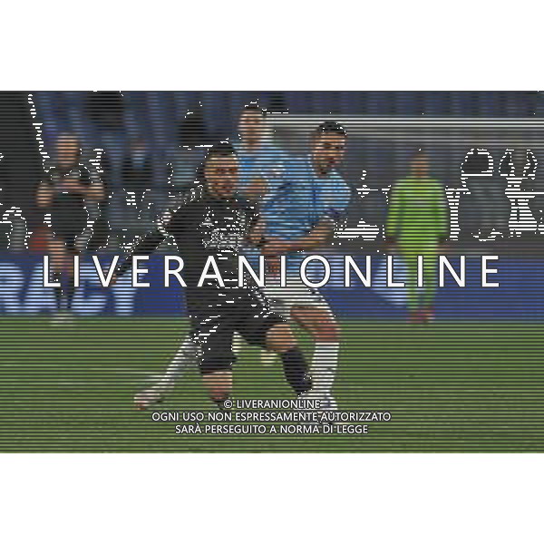 Lazio vs Juventus - Coppa Italia Frecciarossa - Semifinale di ritorno - Stadio Olimpico - Roma 23-04-2024 nella foto Kostic e Cataldi ©Federico Gaetano / AGENZIA ALDO LIVERANI SAS