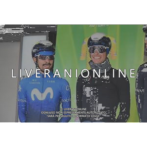 24-04-2024 Tour De Romandie; Tappa 01 Chateau D\'oex - Fribourg; 2024, Movistar; Mas, Enric; Sosa Cuervo, Ivan Ramiro; Chateau D\'oex; ©SIROTTI / AGENZIA ALDO LIVERANI SAS