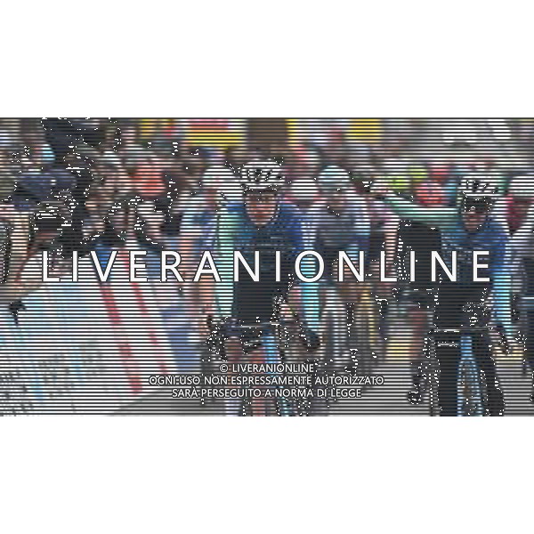 24-04-2024 Tour De Romandie; Tappa 01 Chateau D\'oex - Fribourg; 2024, Decathlon - Ag2r La Mondiale; Godon, Dorian; Vendrame, Andrea; Fribourg; ©SIROTTI / AGENZIA ALDO LIVERANI SAS