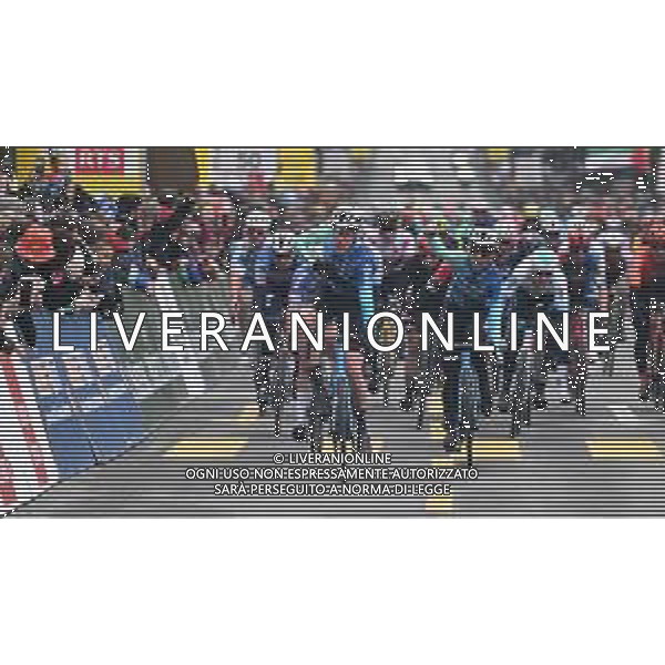 24-04-2024 Tour De Romandie; Tappa 01 Chateau D\'oex - Fribourg; 2024, Decathlon - Ag2r La Mondiale; Godon, Dorian; Vendrame, Andrea; Fribourg; ©SIROTTI / AGENZIA ALDO LIVERANI SAS