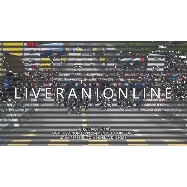 24-04-2024 Tour De Romandie; Tappa 01 Chateau D\'oex - Fribourg; 2024, Decathlon - Ag2r La Mondiale; Godon, Dorian; Vendrame, Andrea; Fribourg; ©SIROTTI / AGENZIA ALDO LIVERANI SAS