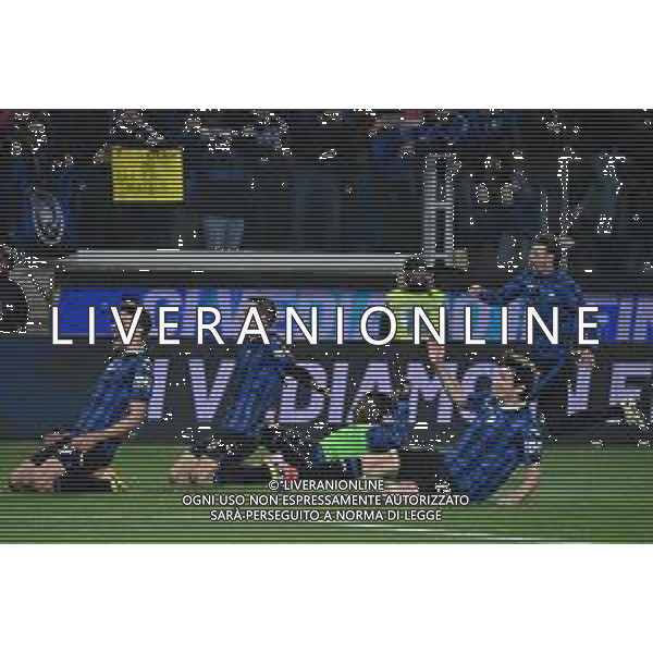 TVRG Atalanta vs Fiorentina nella foto esultanza finale Atalanta Bergamo 24-04-2024 Gewiss Stadium Coppa Italia Frecciarossa - semifinale gara di ritorno foto Roberto Garavaglia/Agenzia Aldo Liverani sas/ AGENZIA ALDO LIVERANI SAS