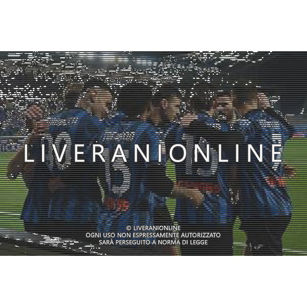 TVRG Atalanta vs Fiorentina nella foto esultanza Atalanta dopo un gol Bergamo 24-04-2024 Gewiss Stadium Coppa Italia Frecciarossa - semifinale gara di ritorno foto Roberto Garavaglia/Agenzia Aldo Liverani sas/ AGENZIA ALDO LIVERANI SAS