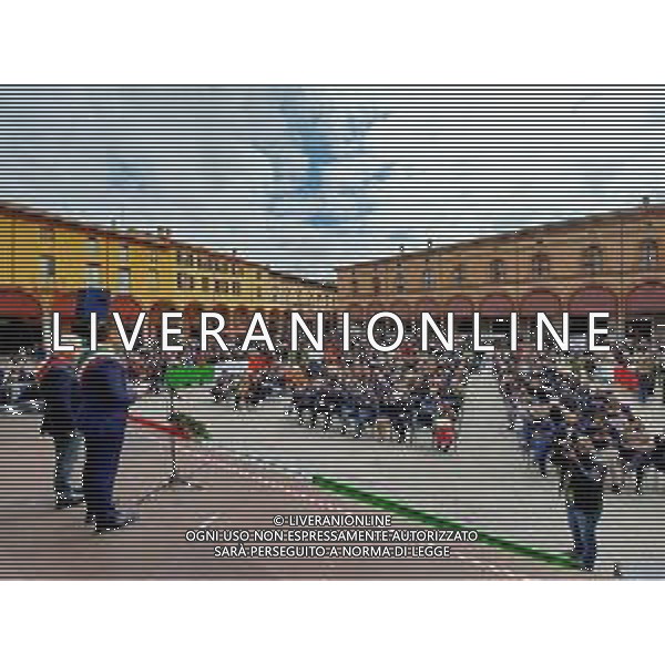 IMOLA 25 04 2024 25 APRILE ANNIVERSARIO DELLA LIBERAZIONE D\'ITALIA NELLA FOTO SINDACO MARCO PANIERI E GABRIO SALIERI ANPI IN PIAZZA MATTEOTTI ©SANNA / AGENZIA ALDO LIVERANI SAS