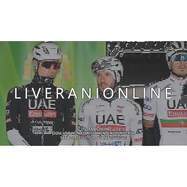 25-04-2024 Tour De Romandie; Tappa 02 Fribourg - Les Marecottes; 2024, Uae Team Emirates; Ayuso Pesquera, Juan; Yates, Adam; Fribourg; ©SIROTTI / AGENZIA ALDO LIVERANI SAS