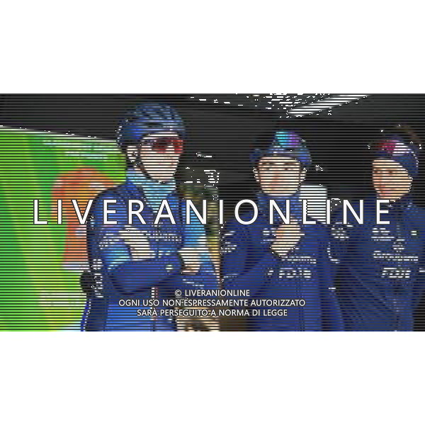 25-04-2024 Tour De Romandie; Tappa 02 Fribourg - Les Marecottes; 2024, Groupama - Fdj; Gaudu, David; Martinez, Lenny; Fribourg; ©SIROTTI / AGENZIA ALDO LIVERANI SAS